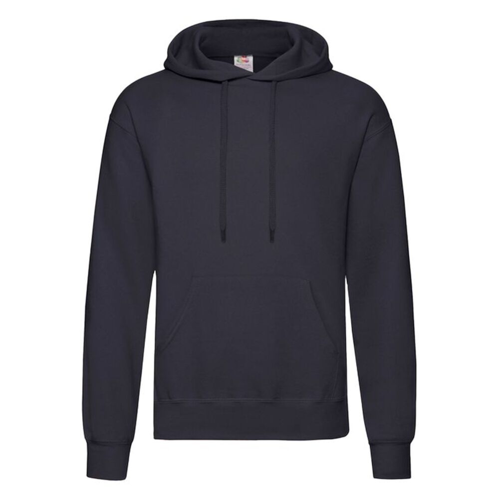 Fruit of the Loom Mens Cotton Hoodie / Deep Navy